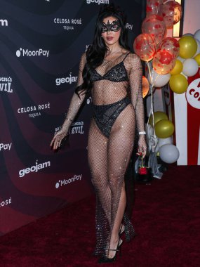 Kanadalı model ve televizyon kişiliği Holly Scarfone Darren Dzienciol 'un CARN' ına geldi * Alessandra Ambrosio 'nun ev sahipliği yaptığı EVIL Cadılar Bayramı Partisi 29 Ekim 2022 tarihinde Bel Air, Los Angeles, Kaliforniya, ABD' de özel bir konutta düzenlendi.. 