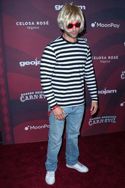 Actor Estadounidense Chace Crawford Llega Fiesta Halloween Carn Evil Darren — Foto de Stock