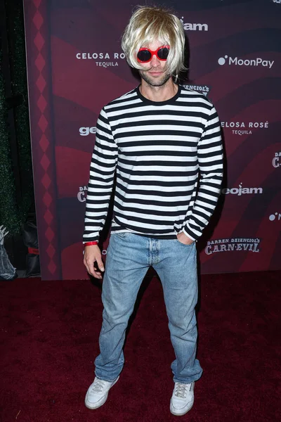 American Actor Chace Crawford Arrives Darren Dzienciol Carn Evil Halloween — Stock Photo, Image
