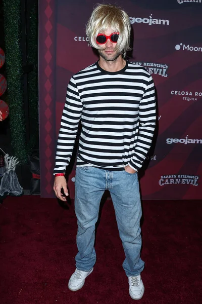 Amerikaanse Acteur Chace Crawford Arriveert Darren Dzienciol Carn Evil Halloween — Stockfoto