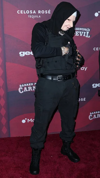 American Singer Songwriter Chris Brown Arrives Darren Dzienciol Carn Evil — Stock Photo, Image