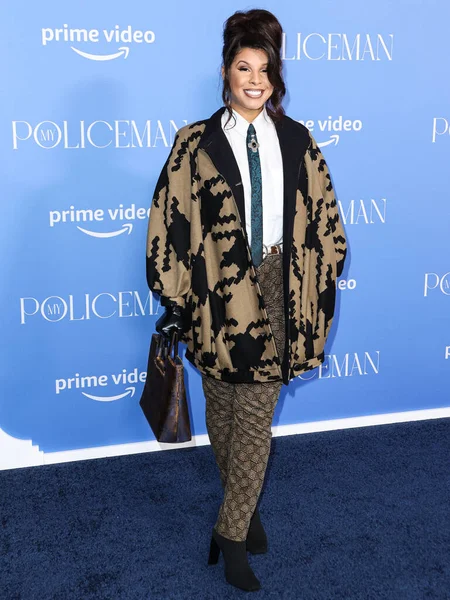 Attrice Americana Hailie Sahar Arriva Alla Premiere Los Angeles Policeman — Foto Stock