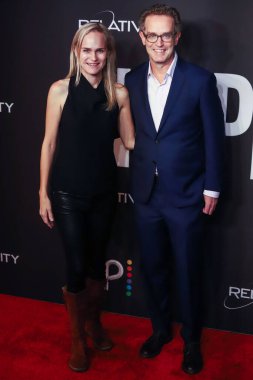 Amy Rice ve Sam Bisbee, 1 Kasım 2022 'de Manhattan, New York City, New York, ABD' de düzenlenen IPIC Fulton Market NYC Tiyatrosu 'na Görelilik Medyası ve Tavuskuşu' nun 