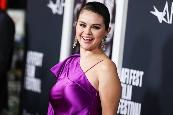 Selena Gomez Přijíždí Festival Afi Roce 2022 Premiéra Originálních Filmů — Stock fotografie
