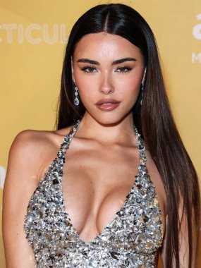 Madison Beer, Los Angeles 2022 amfAR galasına 3 Kasım 2022 'de Batı Hollywood, Los Angeles, ABD' deki Pacific Design Center 'da ulaştı.. 