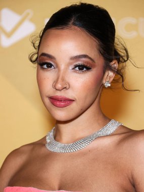 Tinashe, Los Angeles Pasifik Tasarım Merkezi 'nde düzenlenen 2022 amfAR Galası' na 3 Kasım 2022 'de Batı Hollywood, Los Angeles, ABD' de ulaştı.. 