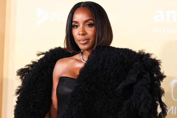 stock image Kelly Rowland arrives at the 2022 amfAR Gala Los Angeles held at the Pacific Design Center on November 3, 2022 in West Hollywood, Los Angeles, California, United States.