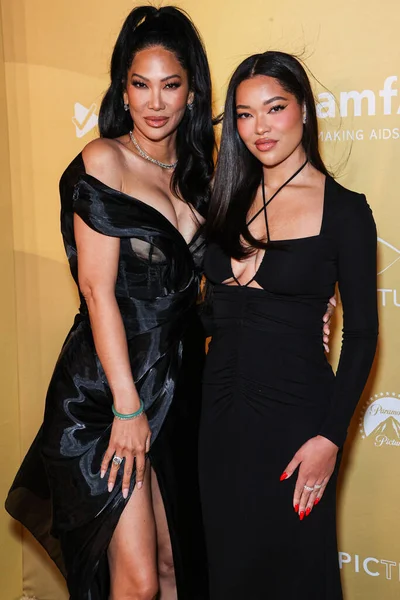 stock image Kimora Lee Simmons and daughter Ming Lee Simmons arrive at the 2022 amfAR Gala Los Angeles held at the Pacific Design Center on November 3, 2022 in West Hollywood, Los Angeles, California, United States. 