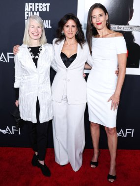 Megan Twohey, Rebecca Corbett ve Jodi Kantor, 4 Kasım 2022 'de TCL Çin Tiyatrosu IMAX' ta düzenlenen Universal Pictures 'She Said' in özel gösterimi olan 2022 AFI Festivali 'ne geldiler..