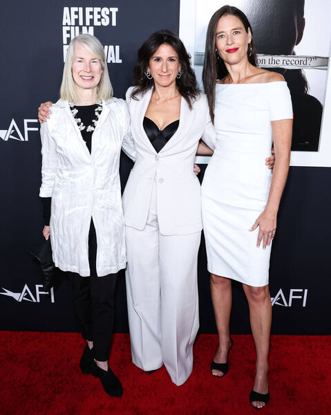 Megan Twohey, Rebecca Corbett and Jodi Kantor arrive at the 2022 AFI Fest - Special Screening Of Universal Pictures' 'She Said' held at the TCL Chinese Theatre IMAX on November 4, 2022 in Hollywood, Los Angeles, California, United States.