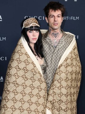 Billie Eilish and boyfriend Jesse Rutherford arrive at the 11th Annual LACMA Art + Film Gala 2022 presented by Gucci held at the Los Angeles County Museum of Art on November 5, 2022 in Los Angeles, California, United States. clipart