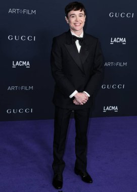 Elliot Page, Los Angeles İlçe Sanat Müzesi 'nde 5 Kasım 2022 tarihinde Gucci tarafından sunulan 11. LACMA Sanat + Film Galası' na geldi..