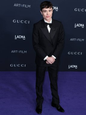 Elliot Page, Los Angeles İlçe Sanat Müzesi 'nde 5 Kasım 2022 tarihinde Gucci tarafından sunulan 11. LACMA Sanat + Film Galası' na geldi..