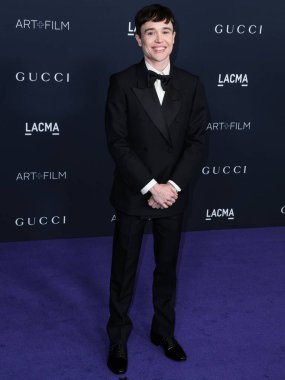 Elliot Page, Los Angeles İlçe Sanat Müzesi 'nde 5 Kasım 2022 tarihinde Gucci tarafından sunulan 11. LACMA Sanat + Film Galası' na geldi..