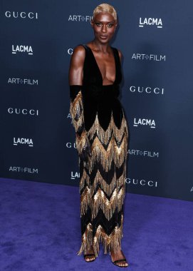 Jodie Turner-Smith, Gucci 'nin 5 Kasım 2022' de Los Angeles İlçe Sanat Müzesi 'nde düzenlediği 11. LACMA Sanat + Film Galası 2022' ye geldi..