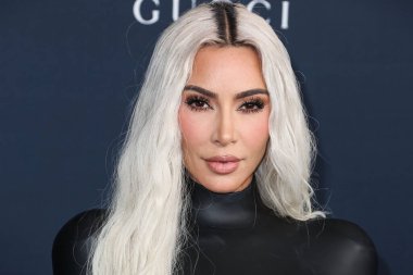American media personality, socialite and businesswoman Kim Kardashian wearing Balenciaga arrives at the 11th Annual LACMA Art + Film Gala 2022 presented by Gucci held at the Los Angeles County Museum of Art on November 5, 2022 in Los Angeles, USA clipart