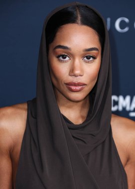 Laura Harrier, 5 Kasım 2022 'de Los Angeles County Sanat Müzesi' nde düzenlenen Gucci tarafından sunulan 11. LACMA Sanat + Film Galası 'na geldi..