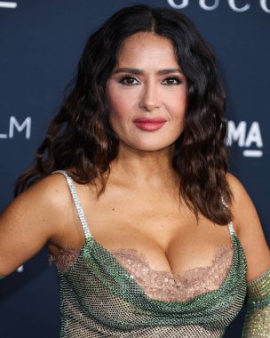 Salma Hayek Pinault, Gucci 'nin 5 Kasım 2022' de Los Angeles İlçe Sanat Müzesi 'nde sunduğu 11. LACMA Sanat ve Film Galası 2022' ye geldi..