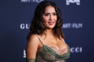 Salma Hayek Pinault arrives at the 11th Annual LACMA Art + Film Gala 2022 presented by Gucci held at the Los Angeles County Museum of Art on November 5, 2022 in Los Angeles, California, United States. clipart