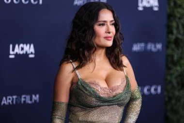 Salma Hayek Pinault, Gucci 'nin 5 Kasım 2022' de Los Angeles İlçe Sanat Müzesi 'nde sunduğu 11. LACMA Sanat ve Film Galası 2022' ye geldi..