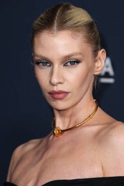 Stella Maxwell, 5 Kasım 2022 'de Los Angeles County Sanat Müzesi' nde düzenlenen Gucci tarafından sunulan 11. LACMA Sanat + Film Galası 'na geldi..