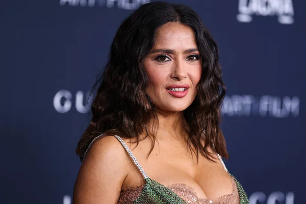 stock image Salma Hayek Pinault arrives at the 11th Annual LACMA Art + Film Gala 2022 presented by Gucci held at the Los Angeles County Museum of Art on November 5, 2022 in Los Angeles, California, United States.