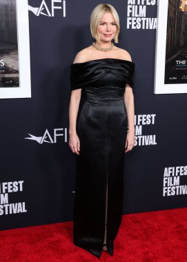 Tiffany ve Co. takılarını takan Amerikalı aktris Michelle Williams, 6 Kasım 2022 'de ABD' nin Hollywood kentinde düzenlenen TCL Çin Tiyatrosu IMAX 'ta düzenlenen Universal Pictures' ın Kapanış Gecesi Özel Gösterimi 'ne geldi.