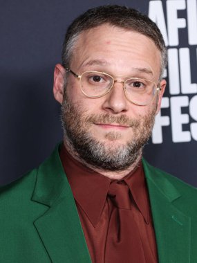 Kanadalı-Amerikalı aktör, komedyen ve film yapımcısı Seth Rogen, 6 Kasım 2022 'de Hollywood, Los Angeles, ABD' deki TCL Çin Tiyatrosu IMAX 'ta düzenlenen Universal Pictures' The Fabelmans 'ın Kapanış Gecesi Özel Gösterimi' ne geldi.