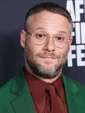 Kanadalı-Amerikalı aktör, komedyen ve film yapımcısı Seth Rogen, 6 Kasım 2022 'de Hollywood, Los Angeles, ABD' deki TCL Çin Tiyatrosu IMAX 'ta düzenlenen Universal Pictures' The Fabelmans 'ın Kapanış Gecesi Özel Gösterimi' ne geldi.