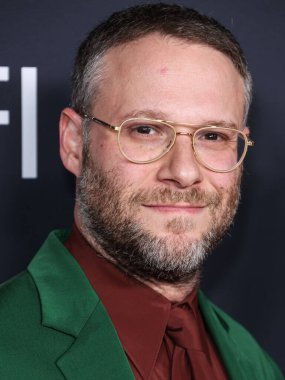 Kanadalı-Amerikalı aktör, komedyen ve film yapımcısı Seth Rogen, 6 Kasım 2022 'de Hollywood, Los Angeles, ABD' deki TCL Çin Tiyatrosu IMAX 'ta düzenlenen Universal Pictures' The Fabelmans 'ın Kapanış Gecesi Özel Gösterimi' ne geldi.