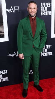 Kanadalı-Amerikalı aktör, komedyen ve film yapımcısı Seth Rogen, 6 Kasım 2022 'de Hollywood, Los Angeles, ABD' deki TCL Çin Tiyatrosu IMAX 'ta düzenlenen Universal Pictures' The Fabelmans 'ın Kapanış Gecesi Özel Gösterimi' ne geldi.