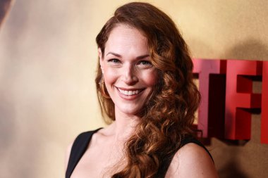 American actress Amanda Righetti arrives at the Los Angeles Premiere Of Netflix's 'Slumberland' held at AMC Century City 15 at Westfield Century City on November 9, 2022 in Century City, Los Angeles, California, United States.  clipart