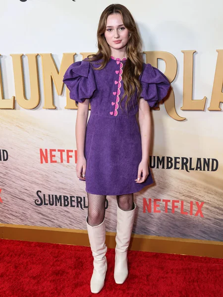 stock image American actress Audrey Grace Marshall arrives at the Los Angeles Premiere Of Netflix's 'Slumberland' held at AMC Century City 15 at Westfield Century City on November 9, 2022 in Century City, Los Angeles, California, United States. 