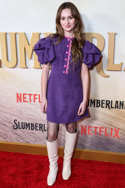 Actriz Estadounidense Audrey Grace Marshall Llega Estreno Slumberland Netflix Celebrado — Foto de Stock