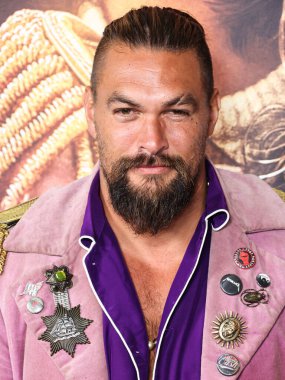 Amerikalı aktör Jason Momoa, Netflix 'in' Slumberland 'inin Los Angeles prömiyerine 9 Kasım 2022' de Westfield Century City 'de düzenlenen AMC Century City 15' e geldi..
