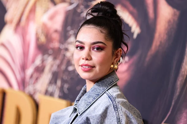stock image American actress and singer Auli'i Cravalho arrives at the Los Angeles Premiere Of Netflix's 'Slumberland' held at AMC Century City 15 at Westfield Century City on November 9, 2022 in Century City, Los Angeles, California, United States
