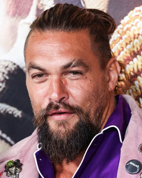 stock image American actor Jason Momoa arrives at the Los Angeles Premiere Of Netflix's 'Slumberland' held at AMC Century City 15 at Westfield Century City on November 9, 2022 in Century City, Los Angeles, California, United States. 