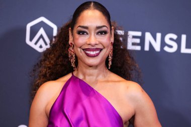 American actress Gina Torres arrives at the Critics Choice Associations 2nd Annual Celebration Of Latino Cinema And Television held at the Fairmont Century Plaza Hotel on November 13, 2022 in Century City, Los Angeles, California, United States. clipart