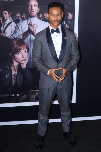 Amerykański Aktor Mark Cyr Przybywa Nowojorską Premierę Searchlight Pictures Menu — Zdjęcie stockowe