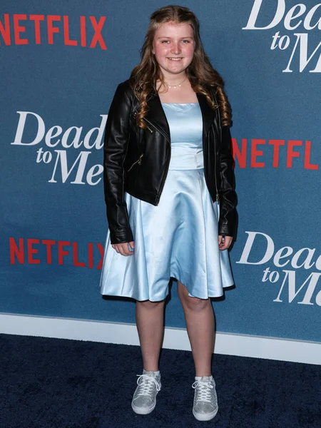 Atriz Americana Adora Soleil Bricher Chega Los Angeles Premiere Netflix — Fotografia de Stock