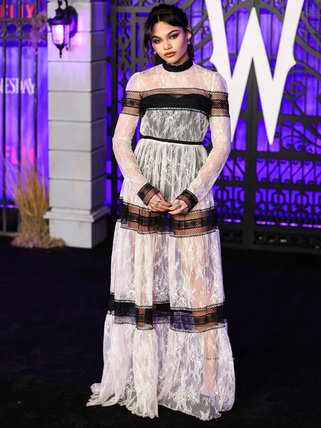 Ariana Greenblatt Llega Estreno Mundial Temporada Netflix Celebrada Hollywood American — Foto de Stock