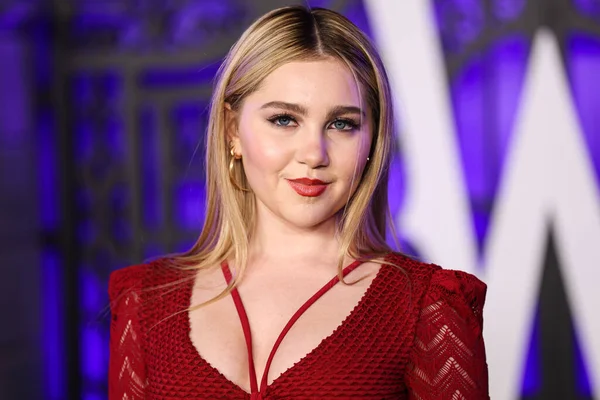 stock image Ella Anderson arrives at the World Premiere Of Netflix's 'Wednesday' Season 1 held at the Hollywood American Legion Post 43 at Hollywood Legion Theater on November 16, 2022 in Hollywood, Los Angeles, California, United States. 