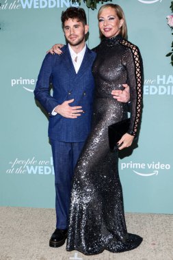 Ben Platt and Allison Janney arrive at the Los Angeles Premiere Of Amazon Prime Video's 'The People We Hate At The Wedding' held at the Regency Village Theatre on November 16, 2022 in Westwood, Los Angeles, California, United States. 