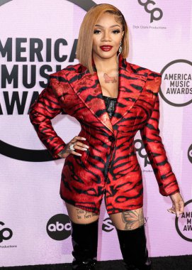 GloRilla (Gloria Hallelujah Woods) arrives at the 2022 American Music Awards (50th Annual American Music Awards) held at Microsoft Theater at L.A. Live on November 20, 2022 in Los Angeles, California, United States.