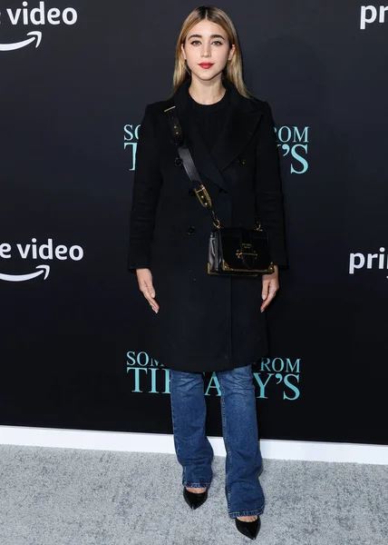 Actrice Cinéaste Américaine Caylee Cowan Arrive Première Something Tiffany Amazon — Photo