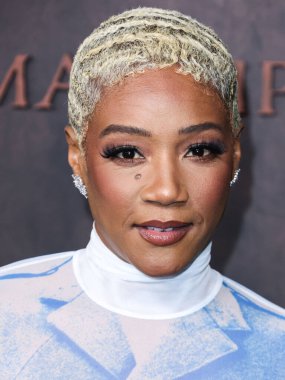 Amerikalı stand-up komedyeni ve aktris Tiffany Haddish, 30 Kasım 2022 'de Westwood, Los Angeles, Kaliforniya, ABD' deki Regency Village Theatre 'da düzenlenen Apple' ın Orijinal Filmlerinin 'Özgürlük' adlı filminin Los Angeles galasına geldi.. 