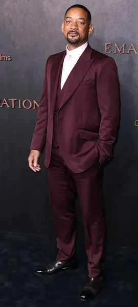 Amerikanska Skådespelaren Smith Anländer Till Los Angeles Premiär För Apple — Stockfoto