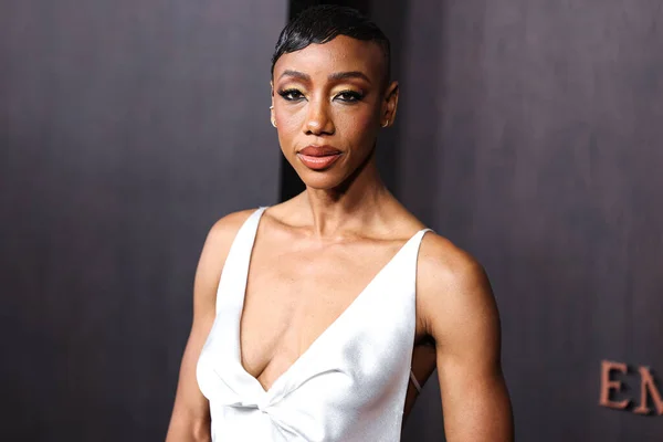 stock image Zimbabwean-Australian actress Charmaine Bingwa arrives at the Los Angeles Premiere Of Apple Original Films' 'Emancipation' held at Regency Village Theatre on November 30, 2022 in Westwood, Los Angeles, California, United States.