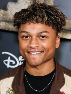 Andre Swilley, Disney + Original Series 'National Treasure: Edge of History 1. Sezon Kırmızı Halı Etkinliği' ne 5 Aralık 2022 'de Hollywood, Los Angeles, Kaliforniya, ABD' de El Capitan Tiyatrosu 'nda geldi..