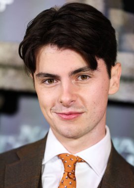 Amerikalı aktör Dylan Michael Douglas, Disney + Original Series 'National Treasure: Edge of History 1. Sezon Kırmızı Halı Etkinliği' ne 5 Aralık 2022 'de Hollywood, Los Angeles, Kaliforniya, ABD' de El Capitan Tiyatrosu 'nda katıldı..